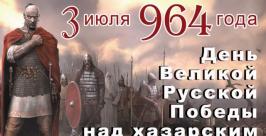 Баннер о разгроме Хазарского каганата в Биробиджане носит только исторический характер http://www.ukrainakomi.ru/index.php?name=news