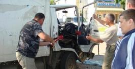 Два грузовика столкнулись в Биробиджане Пресс-служба ГУ МЧС России по ЕАО