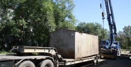 Незаконно установленные гаражи вывозят с улиц Биробиджана Владимир Иващенко