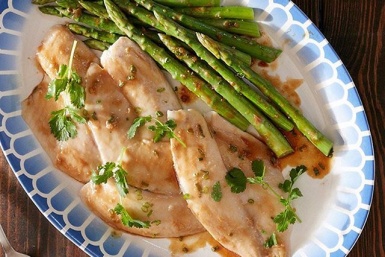 Тилапия со спаржей по-азиатски Reynoldskitchens