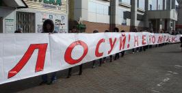 Флеш-моб, посвященный выборам, прошел в Биробиджане Ольга Бойко