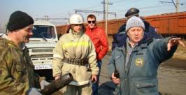 Рабочая группа выдвинулась на место учений пресс-служба ГУ МЧС России по ЕАО