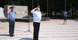 Общегородской развод полицейских нарядов прошел в Биробиджане Владимир Иващенко