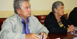 Мэр Нацерет-Иллита (Израиль) Шимон Гафсу поздравил Биробиджан с 75-летием.  Владимир Иващенко