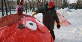 Городок Смешариков построили под окнами детского сада №39 в Биробиджане Владимир Иващенко