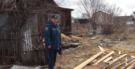Противопожарный рейд в селе Птичник пресс-служба ГУ МЧС России по ЕАО