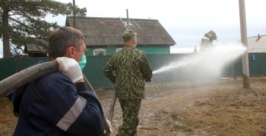Дезинфекция улиц и дорог началась в Николаевке  пресс-служба ГУ МЧС России по ЕАО