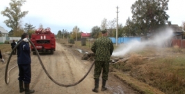 Дезинфекция улиц и дорог началась в Николаевке  пресс-служба ГУ МЧС России по ЕАО