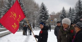 Митинг, посвященный 96-й годовщине Октябрьской революции, провели в Биробиджане Юрий Скачков