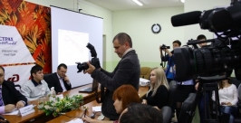 Маршрут движения и Чашу Олимпийского огня представили журналистам ЕАО Владимир Иващенко