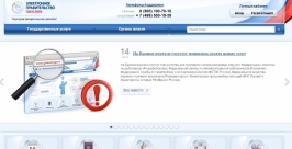 Проект &quotЭлектронное правительство&quot обсудят во Владивостоке на федеральном уровне  Скриншот сайта www.gosuslugi.ru