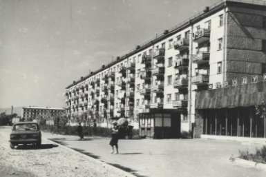 Первые дома в новом микрорайоне имени Бумагина в Биробиджане, 1977 год Госархив ЕАО