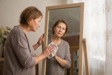 Натерла зеркала 1 овощем - и пыль не садится 10 дней, а блеск как у алмаза Создано при помощи ИИ