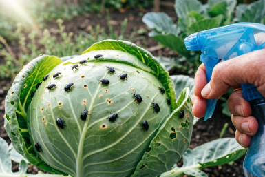 Сдувает блошек за 1 минуту: этот аптечный раствор спасёт капусту без химии — защита без затрат