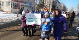 Более 150-ти биробиджанцев приняли участие в уличном шествии в День памяти жертв ДТП Владимир Иващенко ИА ЕАОmedia