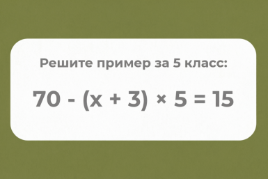 Реши уравнение за 5 класс без калькулятора — и получи стальную пятёрку. С первой попытки слабо?
