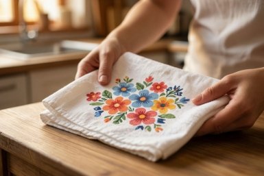 3 ложки - и кухонные полотенца чище новых и пахнут свежестью: ни пятен, ни вони - лайфхак