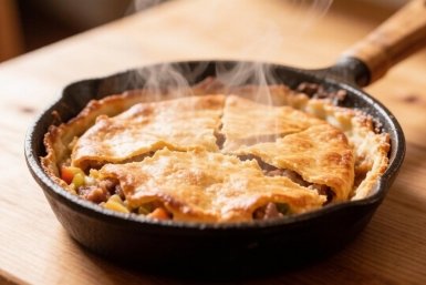 Не пирог, а вкуснятина: быстрый ужин на сковороде - положили и тушим 15 минут