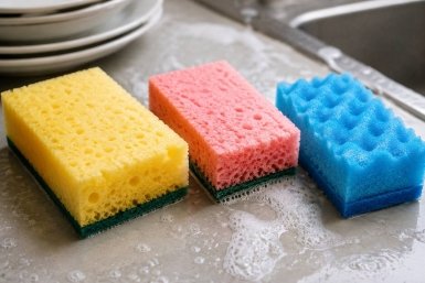 Губки для посуды выделяют микропластик: что нужно знать