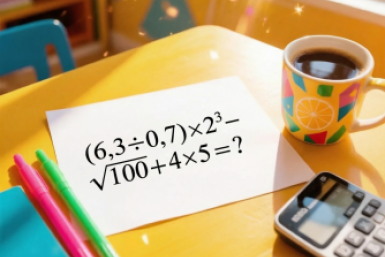 Только 10% взрослых решают (6,3÷0,7)×2³–√100+4×5=? без ошибки — проверьте себя
