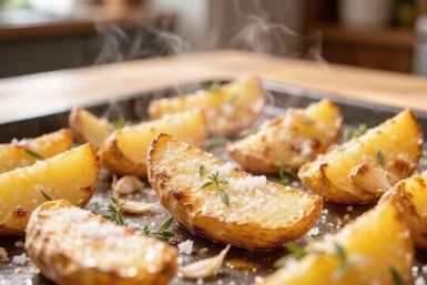 Гарнир, который "взрывает" вкусовые рецепторы: хрустящие дольки из духовки за 40 минут - проще не бывает