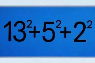 13² + 5² + 2² = ? — этот пример доказывает, что математика полна сюрпризов!