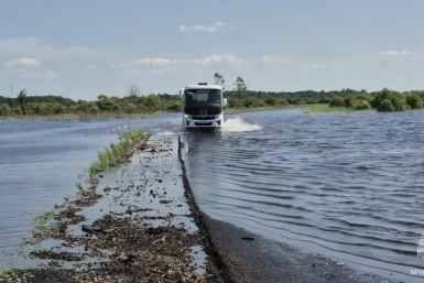 Вода зашла на территорию пункта пропуска, подтоплена дорога в результате паводка в ЕАО