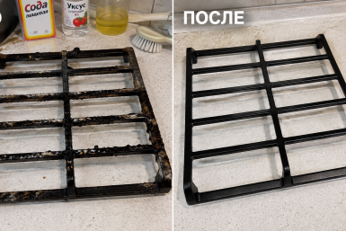 3 ингредиента на щетку — и жирные решетки чище, чем у новой плиты: "чернющий" нагар отвалился кусками