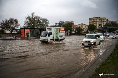 Луговая во время циклона ИА PrimaMedia