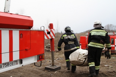 Вертолет рухнул на жилое здание в одном из поселков ЕАО по легенде учений МЧС Пресс-служба ГУ МЧС России по ЕАО