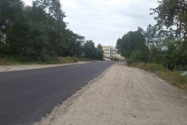 Заасфальтированная дорога вдоль залива по ул. Невской народный корреспондент ИА ЕАОMedia