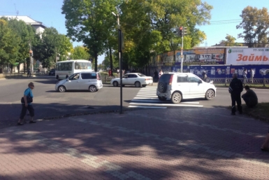 Пожилую женщину сбили на пешеходном переходе в центре Биробиджана  областная ГИБДД