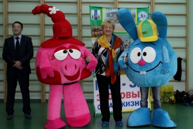 Открытие спортзала  Анна Ом, ИА SakhalinMedia