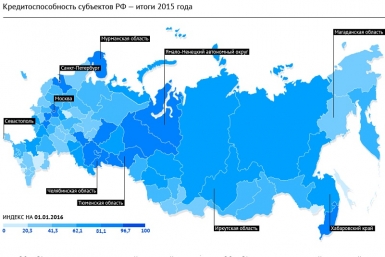 Кредитоспособность субъектов РФ по итогам 2015 года http://riarating.ru