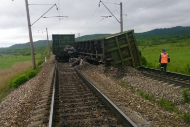 Сход вагона на участке железной дороги в ЕАО Биробиджанская транспортная прокуратура