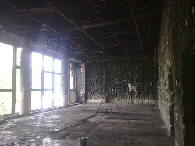 Тушить пожар в ленинском ДК ЕАО спасатели приехали без воды