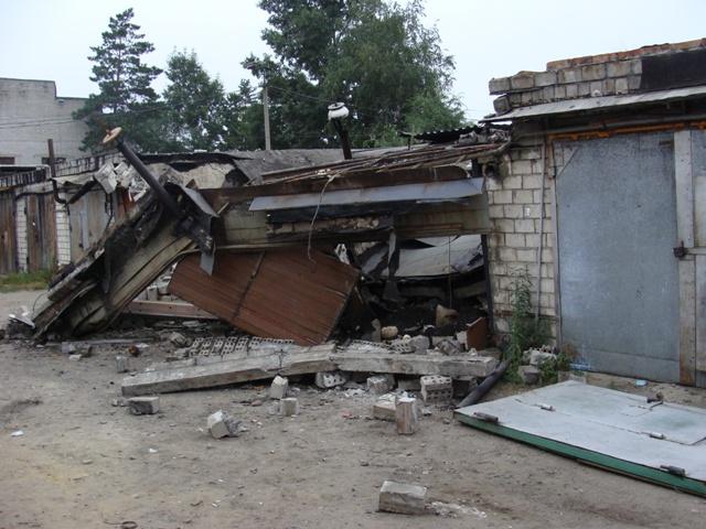 В гаражном кооперативе в Биробиджане обрушилась кровля