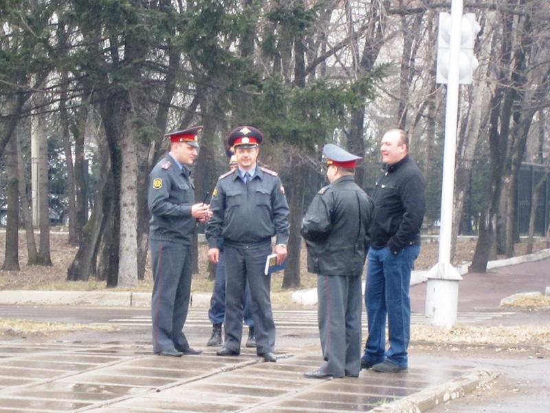 Сотрудники полиции обеспечивали безопасность во время мероприятия
