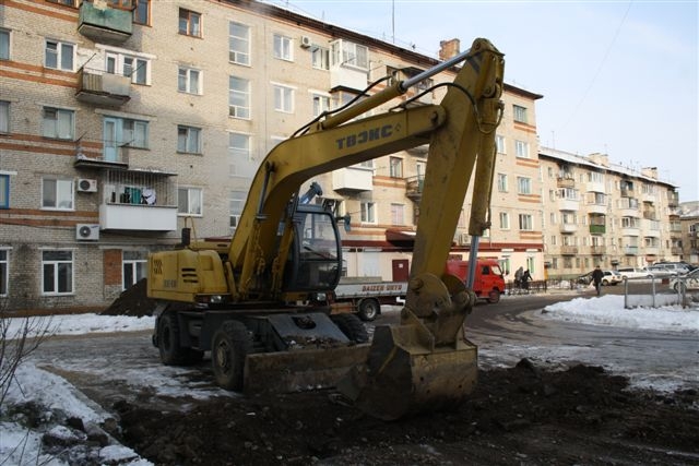 Порыв теплотрассы произошел в Биробиджане