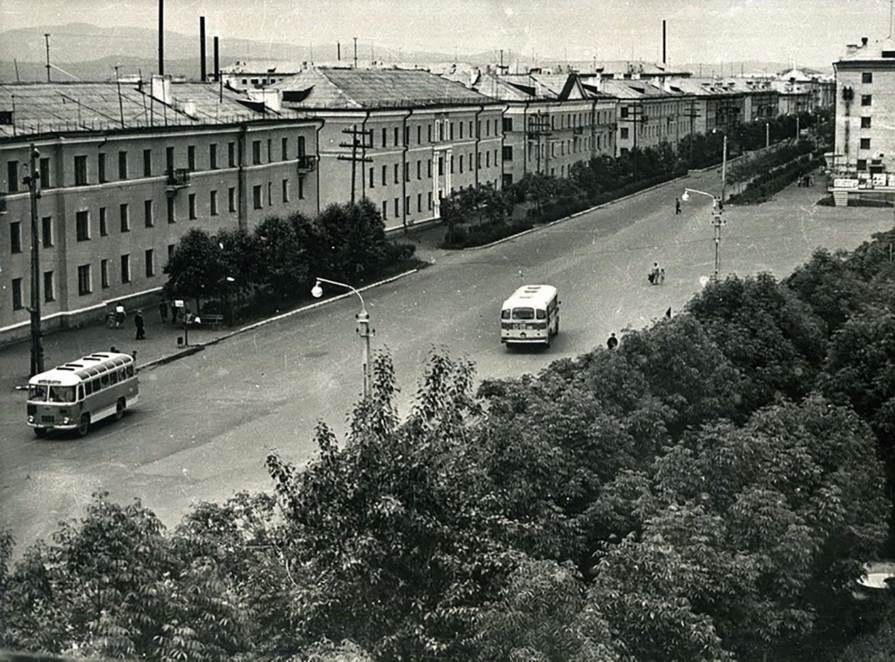 Ул. Шолом-Алейхема в г. Биробиджане. 1984 г.