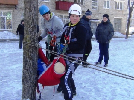 Соревнования школы юных спасателей