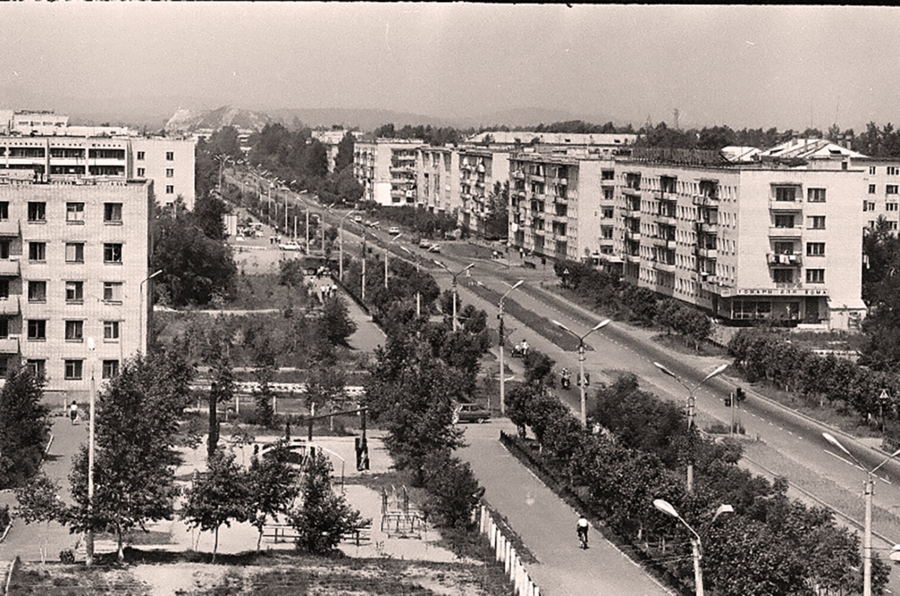г. Биробиджан, ул. Пионерская.  1987 год Фото Ефима Вепринского