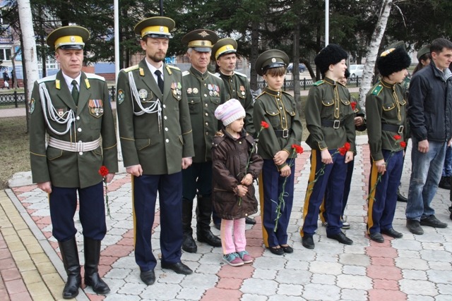 Патриотическую акцию поддержали биробиджанские казаки
