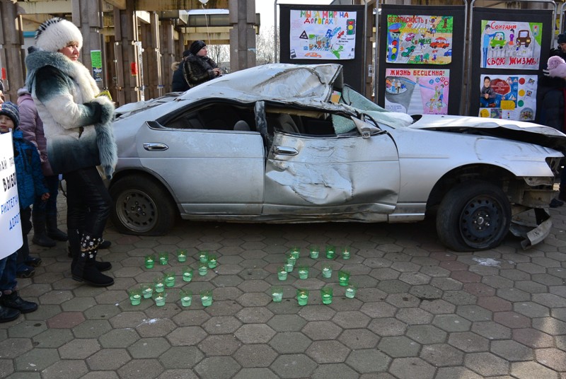 25 погибших на дорогах области в 2013 году, Фото с места события собственное