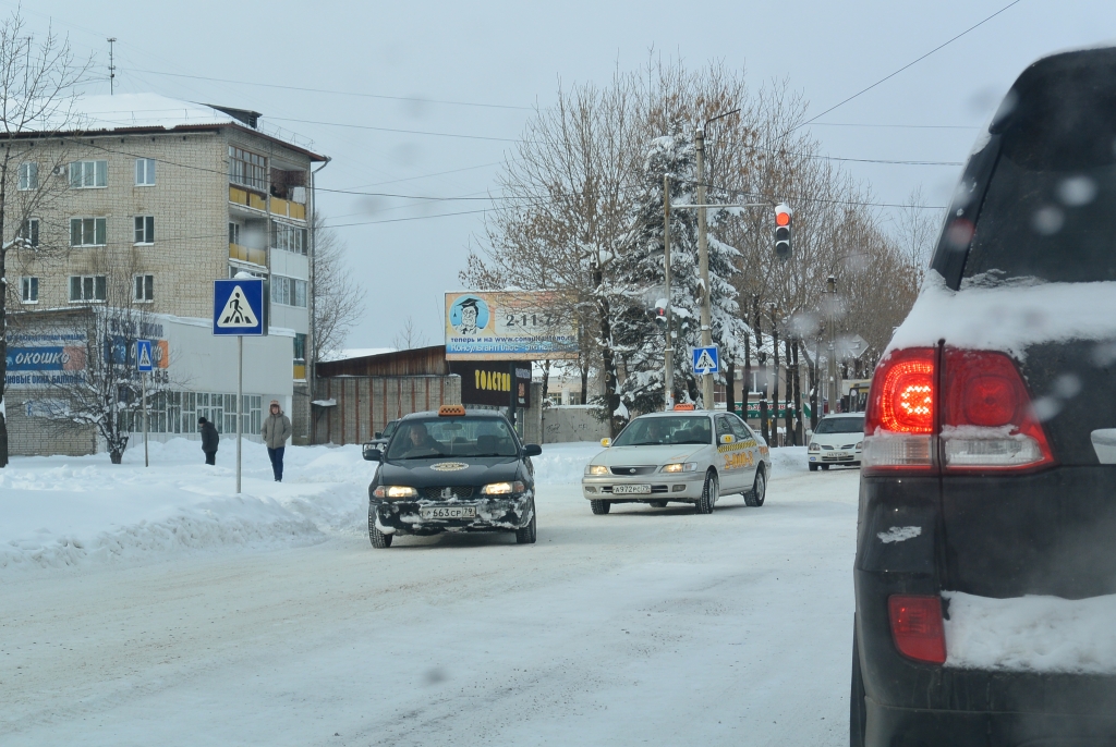 Снегопад в Биробиджане, Фото с места события собственное