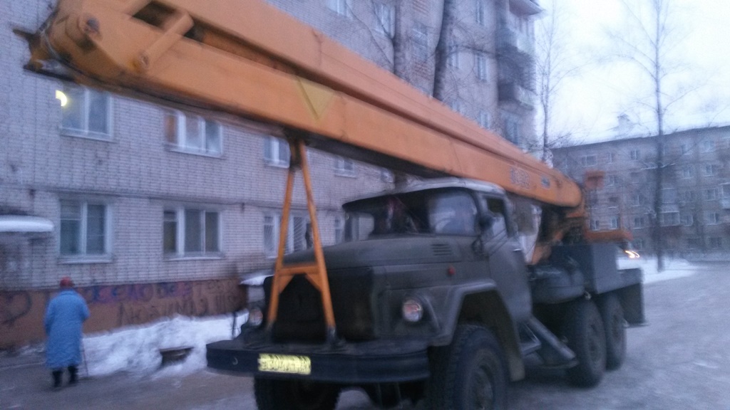 На помощь бездомному животному приехали работники "Чистого города", Фото с места события из других источников