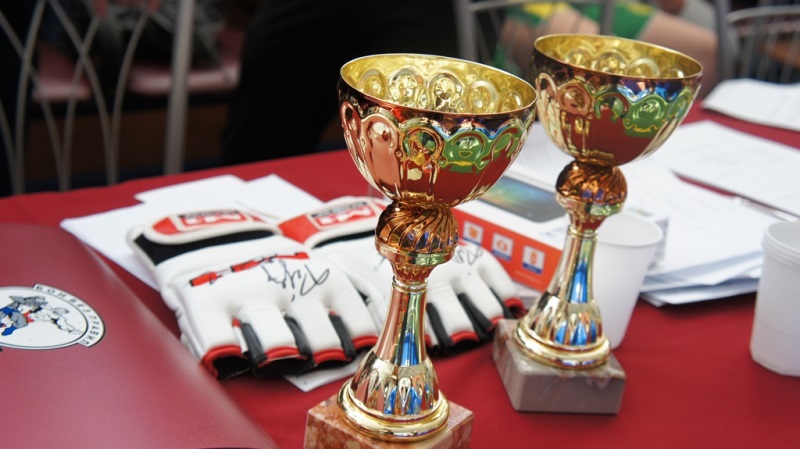 Кубки лучшим бойцам и перчатки с автографом Федора Емельяненко, Фото с места события собственное