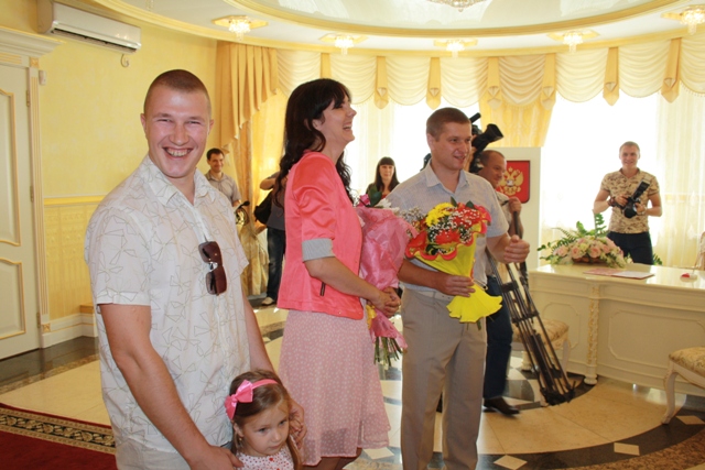 Поздравления родственников , Фото с места события собственное