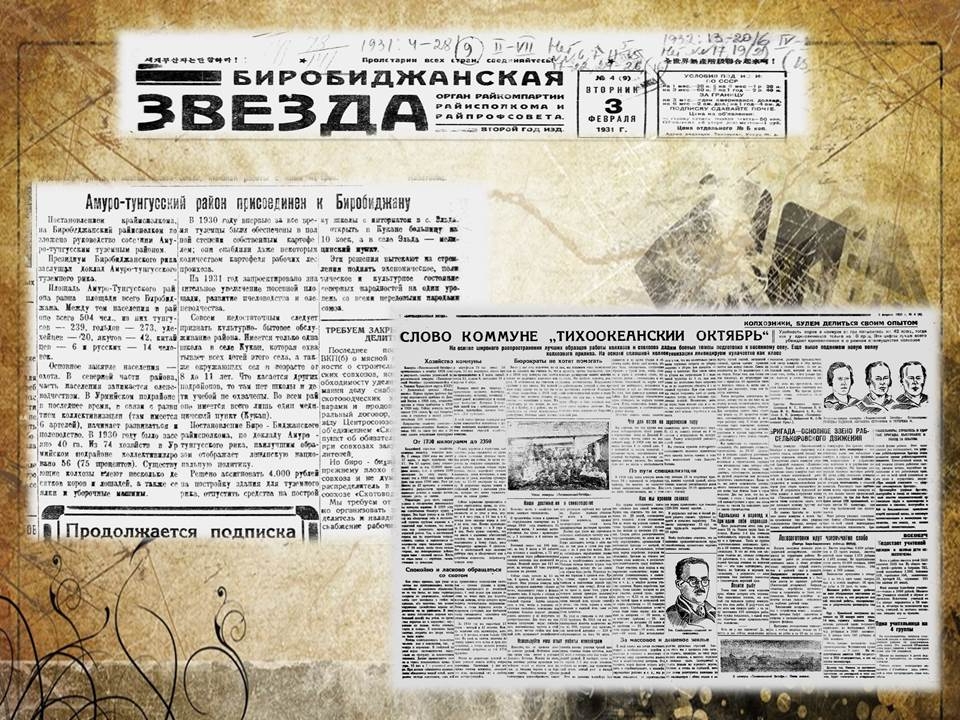 Вырезки из газеты &quotБиробиджанская звезда&quot Областная библиотека