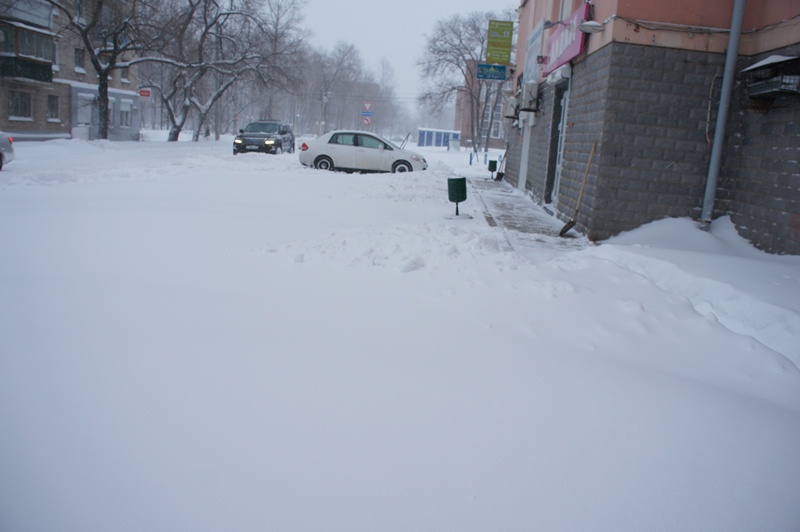 Снегопад в ЕАО, Фото с места события собственное
